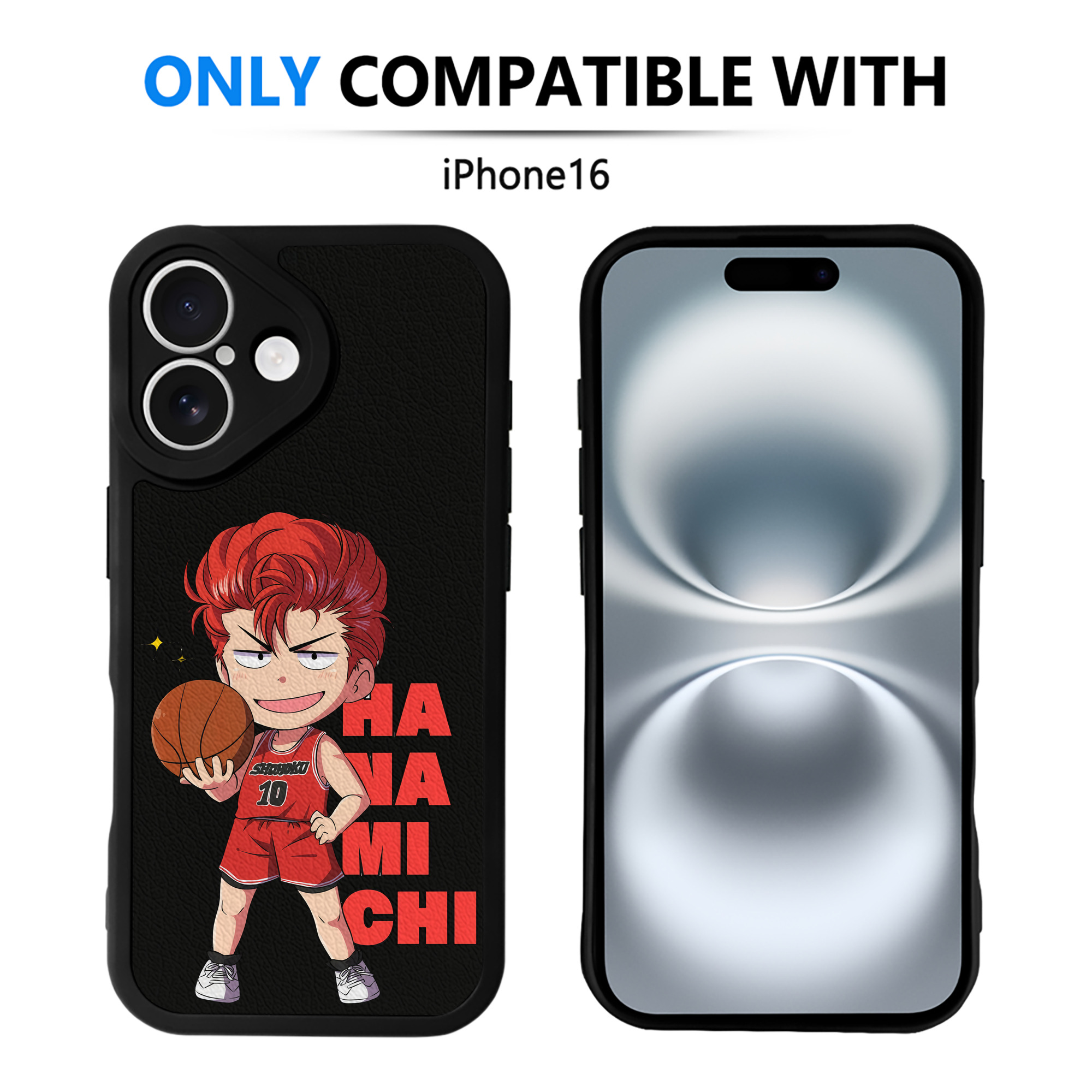 （画像用） SLAM DUNK／スラムダンク 【iPhone 16シリーズ対応】シリコンスマホケース（レザー調） 材質：シリコン